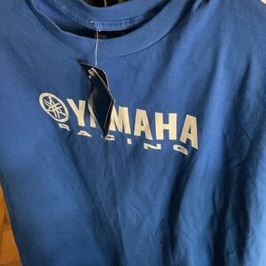 Yamaha Racing Blue Tee with White Logo